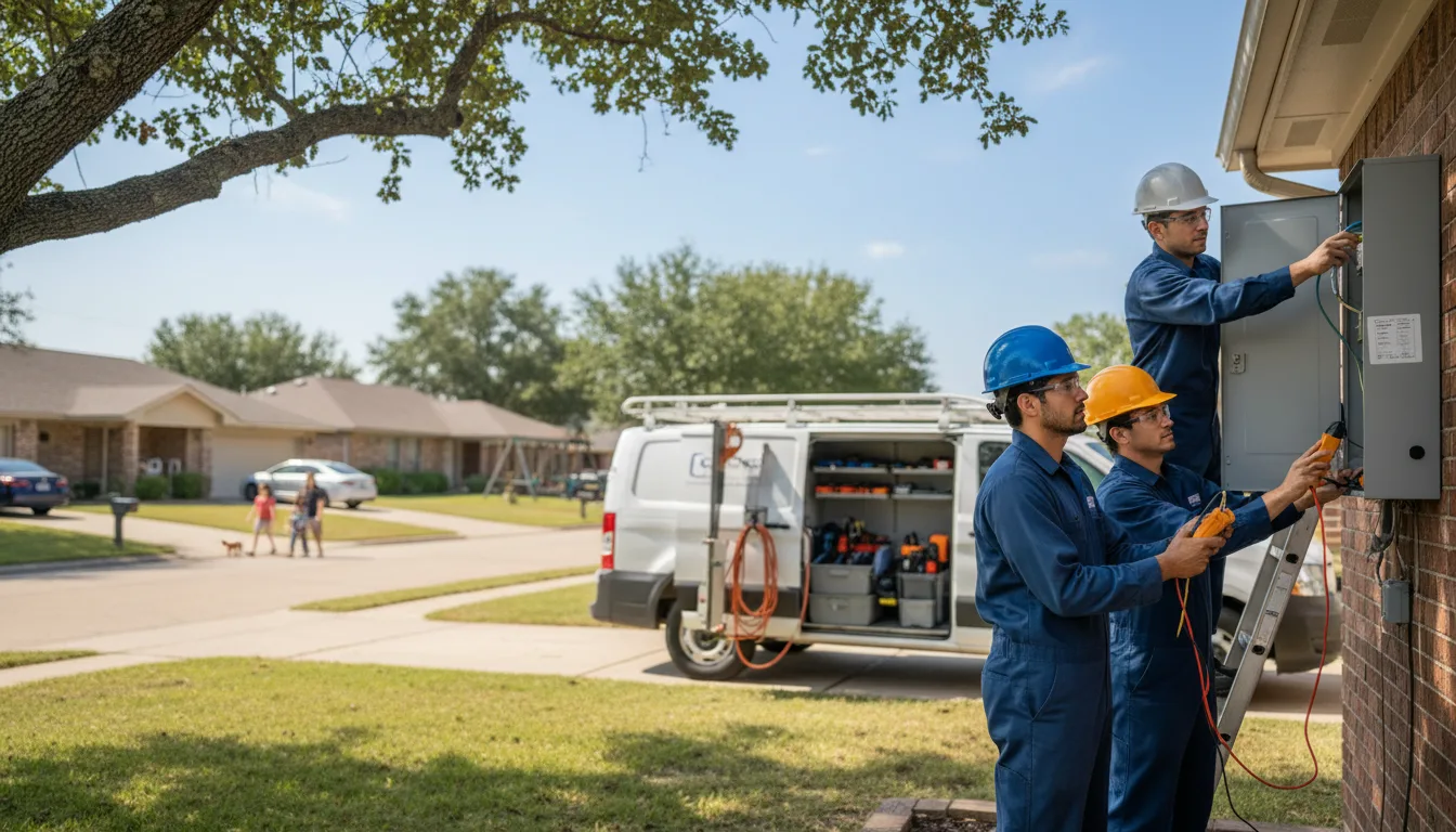 Certified electrician providing emergency electrical services in Grubville, MO